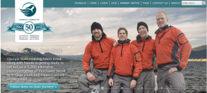 Screenshot of CWF homepage