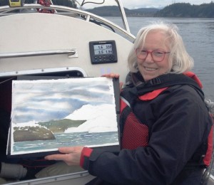 Wendy Wacko aboard JRH in Johnstone Strait
