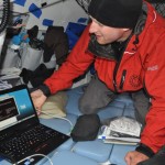 Richard Downloading Final Data Set from Datalogger in Vancouver